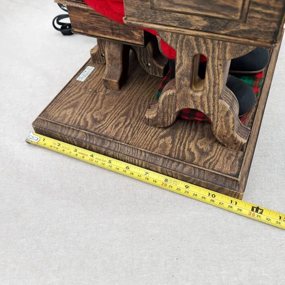 Trim A Home VTG 1993 Writing Santa Animatronic Christmas Figurine #35321 in Box
